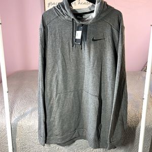 COPY - Nike hooded sweatshirt gray with black. Standard Fit. NWT.